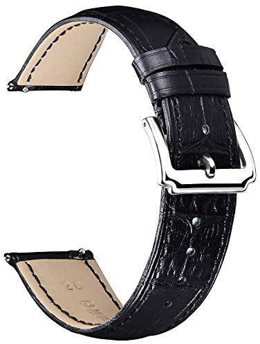 BINLUN Leder Uhrenarmband Schnellwechsel-Lederarmband Ersatz für Herren Damen 10mm, 12mm, 14mm, 15mm, 16mm, 17mm, 18mm, 19mm, 20mm, 21mm, 22mm, 23mm mit 12 Farben