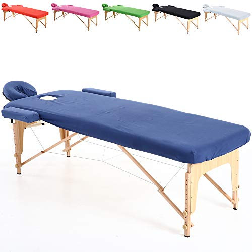 Beltom® Baumwollüberzug für Massageliege 195 x 70 cm. - Blau