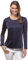 Vincenzo Boretti Blusa, Taglio Abbastanza Aderente, Scollo Rotondo Blu Scuro M