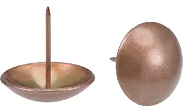 sourcing map 50Stk.Polsternagel 30mm Kopfdurchmesser Antik rund Reißzwecken Kupfer