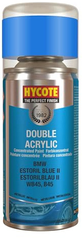 Hycote Double Acrylic Aerosol Car Spray Paint, BMW - Estoril Blue, 150 ml
