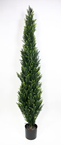 Seidenblumen Roß Zeder/Konifere Natura 180cm LA künstliche Pflanzen Kunstpflanzen Kunstbaum Thuja Zypresse