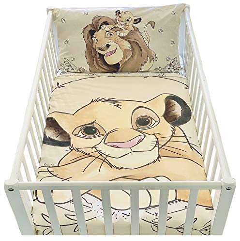 baby bettwäsche 100 x 135 cm und Kissenbezug 40 x 60 cm | Bettwäsche König der Löwen für Betten 60 x 120 cm oder 70 x 140 cm | Bettwäsche Disney für Kleinkinder Titre