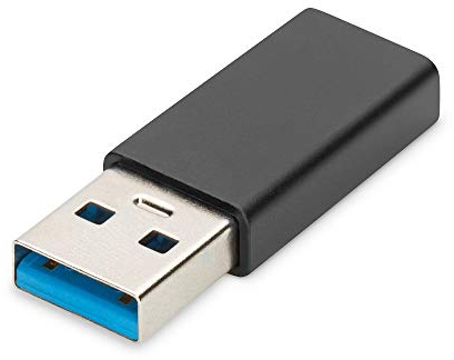Digitus Adattatore USB 3.2 Gen1 - Adattatore - da USB A (M) a USB C (F) - 5 Gbit/s - Cavo Adattatore, Cavo USB - Nero