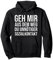Geh mir aus dem Weg du unnötiger Sozialkontakt Pullover Hoodie