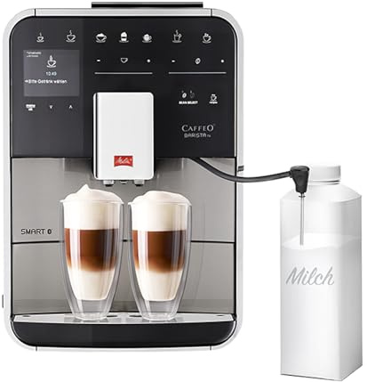 Melitta Barista TS Smart Plus F860-400 SST Express Kaffeemaschine, 1450 W, 1,8 l, 2 Tassen, Silber