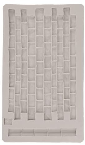 Molde de Silicona para Dulces, Alfombrillas de Textura de Fondant para Modelado de Pared de Piedra Blanda para DIY, Resina para Hornear en Relieve, Gris