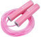 FEECCO Springseil Kinder, Justierbares PVC Seil mit Kugellagern und Silikon Griff Griffe