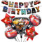 Siphus Car Geburtstagsdeko, Deko Geburtstag Jungen, Auto Luftballons Partydeko, Rennauto Ballons Geburtstag, Happy Birthday Banner als Kindergeburtstag Dekoration