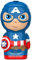 Marvel Captain America Gel Douche et Shampooing 2 en 1 – Figurine 3D avec un excellent parfum pour enfants et adultes (400 ml)