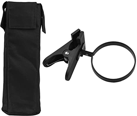 burko Drum Stick Holder Oxford Stoff Drumstick Bag Drumstick Container Bag Klemmclip Stickhalter für Becken/Schlagzeug/Notenständer*