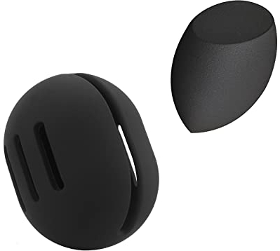 FERYES Make-up-Schwammhalter mit Make-up-Schwamm - Silikon-Schönheits-Make-up-Schwamm-Etui und trockener & nasser Foundation-Schwamm für die Reise