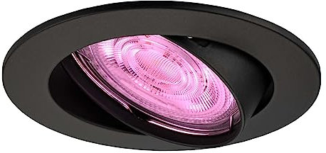 Ledvion - SMART LED Einbaustrahler Amsterdam, Schwarz, Dimmbar, Rund, RGBWW, 2 Jahre Garantie