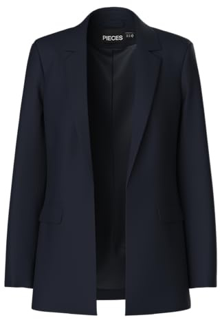 PIECES Damen Pcbozzy Ls Loose Blazer Noos Bc Klassischer Blazer, Sky Captain,XS