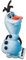 Mono-Quick Disney Frozen 2 Olaf Schneemann Eis - Aufnäher, Bügelbild, Aufbügler, Applikationen, Patches, Flicken, Größe: 7,5 x 3,3 cm