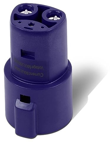 DNA MOTORING J1772 to Tesla Charging Adapter Maximize EV Charging Options Compatible with Tesla Model 3, Y, S, X for Level 1 Level 2 Charging Stations SAE J1772 Charger,Blue, TCR-001-BL