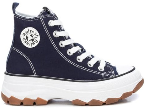 REFRESH - Zapatilla Mujer Navy - Calzado Cómodo y Versátil - Moda casual - Modelo 17191903 (Talla 39)