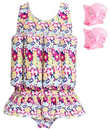 Summshall Badeanzug Baby Mädchen mit Floatation Kleinkind Schwimmtraining Hilfe Schwimmende Badeanzug EIN Stück Schwimmern Badeanzüge