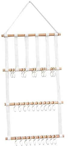 Zerodeko Haarschleifenhalter Wanddekoration und Gewebe Langen Bändern mit 6 für 30 Haken Aufbewahrung von Haaraccessoires Mädchenzimmer