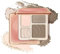 2-in-1 Highlighter-Konturenpalette, Highlighter- Und Konturenpalette Für Gesicht Und Wangen, Schimmernde Und Glitzernde Konturenpaletten, Mattierter Puder-Bronzer (01#)
