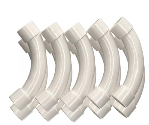 Jandei - 10 x 90 Degree Splice Bend for Cable Tubes White Diameter 32 mm