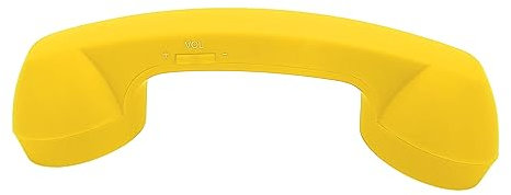Retro-Telefonhörer, Mobilteile für Mobiltelefone, Bluetooth-Telefonhörer Retro-Strahlungssicherer Wiederaufladbarer Drahtloser Mobiltelefon-Hörerempfänger (Yellow)