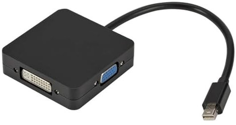 BUBUCAM Mini DisplayPort to HDMI VGA DVI 4K Adapter, 3-in-1 Mini DP to HDMI/DVI/VGA Adapter(Male to Female) Compatible with MacBook Air, Mac Mini, Microsoft Surface Pro 3/4