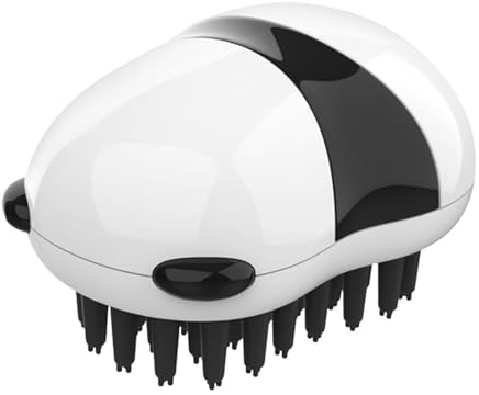Haustier-Badebürste für Hunde, Panda-Design, Fellpflegebürste, Haustier-Duschbürste, Reinigungs- Massagebürste Hundezubehör Nähen (White, One Size)