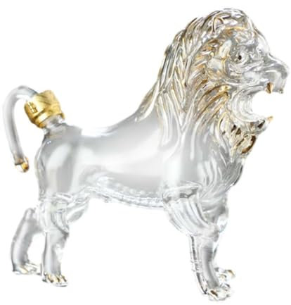 Animal Lion Shape Decanter Creative Whisky Lion Bottle Home Bar