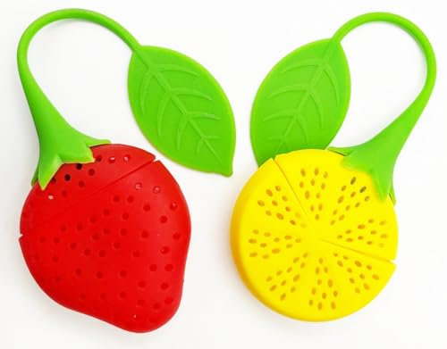 Tea Infuser Loose Tea Maker Leaf Strainer Herbal Spice Silicone Filter Diffuser (Both Design)