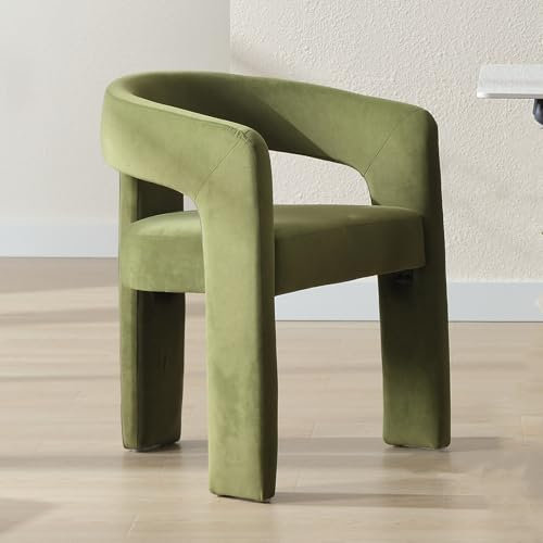 chairus Velvet Accent Chair Modern Tub Chair for Living Room Armchair Vanity Chair for Bedroom (Green)