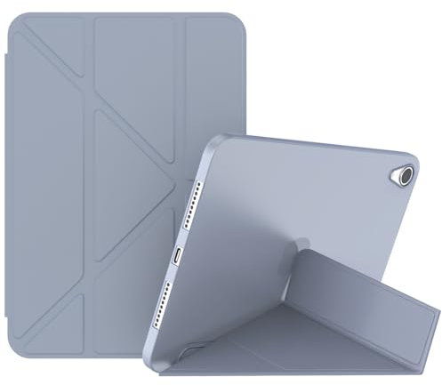ERDARARIPRO Funda para Apple iPad Air 3/iPad Pro 10.5 2017/iPad 10.2 2019/2020/2021 Gen, múltiples delgadas y deformables con soporte plegable de piel gris lavanda