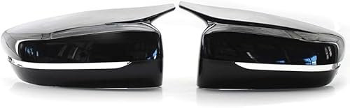 Spiegelkappen Außenspiegel Für BMW 3 5 G11 G20 330i 330d 340i G30 530d 530i 520d 525i G32 2019 2020,Auto Rückspiegelkappe Gehäuse Autozubehör Außenspiegel Ersatzteile,A-1 Pair Black