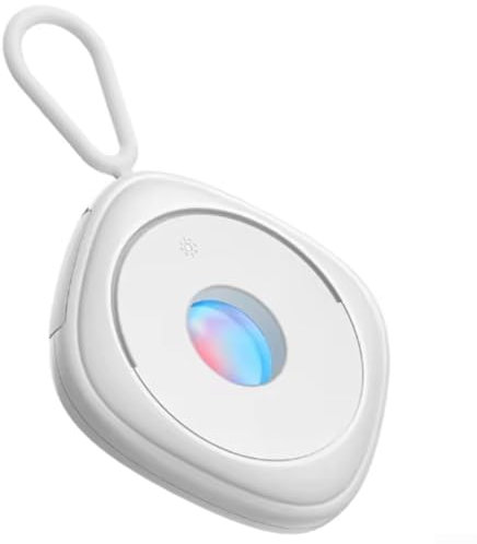 Hasaller Camera Detector Portable Camera Detector Infrared Scanner Detector Hidden-Camera Detector Anti-Spy Camera Detector with Lanyard for Hotels(White)
