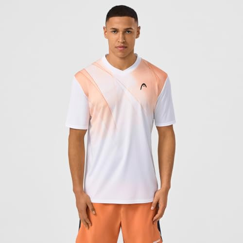 HEAD Herren Topspin Mens T-Shirt, Print Vision M/Campfire Orang, XXL EU