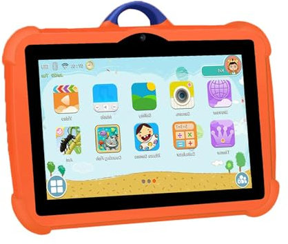 Compresse ad alta risoluzione - 4 GB di tablet ad alta risoluzione + 64 GB, Tablet PC Multiuso Tablet Portatile con doppia fotocamera | 7 -inch Tablet PC