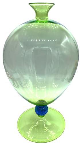 Jarrón Veronese soplado de cristal de Murano (verde)