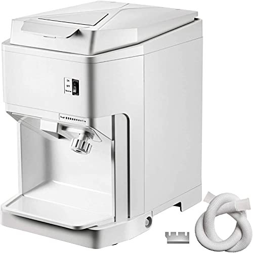 320R/M Electric Shaved Ice Crusher, 120KG/H Electric Ice Crusher Machine, Full Open Design, Ice Shaver Snow Cones Maker for Cocktails, Ice Cream, Smoothies, Cold Juice