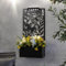 FAHAAM Floor & Wall Mounted Solar Light Planter LED Wall Planters with Decorative Metal Panel Solar-Powered Light Wall Planter Metals Flower Box Garden Outdoor Metal Basket for Flowers. (Butterfly)
