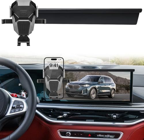 VTVWNM Car Phone Holder for BMW X5 X6 2024 2025 & BMW X7 2023 2024 2025 14.9-inch Screen Fixed Clip Adjustable Stable Phone Mount Cell Phone Stand Accessories
