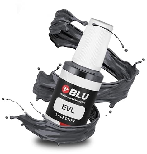 BLU Auto Lackstift Grau kompatibel für Peugeot, Citroen, Toyota EVL Platinum Grey | Auto Lack Reparatur Ausbesserungslack