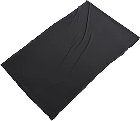 OEBUAFI Tissu en pour Haut-Parleur Synthétique, Tissu en Fibre Marron Noir Options de Protection de L'équipement Acoustique Cache-poussière Système de Matériau D'amélioration du (Black)
