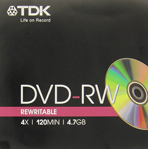 Tdk Dvd-Rw 4 7Gb 4X Jewel Case Singolo