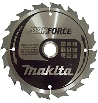 Lame carbure Diam. 140 mm ''MakForce'' pour bois pour scies circulaires MAKITA-B-08137