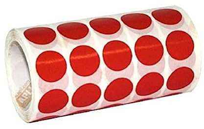 APLI 4853 Rolle Sticker rund Durchmesser 10.5 mm, rot