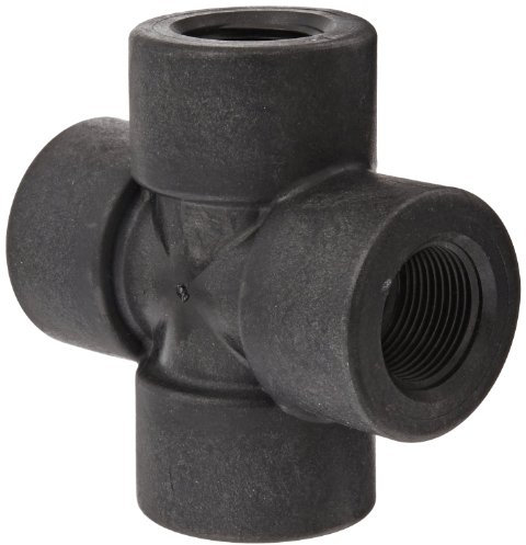Banjo CR050 Polypropylene Pipe Fitting, Cross, Schedule 80, 1/2 NPT Female