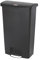 Rubbermaid Commercial Products Slim Jim 1883613 68 Litre Front Step Step-On Resin Wastebasket - Black