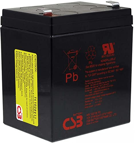CSB Hochstrom Bleiakku HR1221WF2 12V 5,1Ah, 12V, Lead-Acid