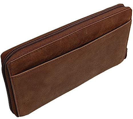 BOCCX Reiseorganizer Ticketbörse Reisepasshülle RFID-Blocker Brieftasche Reisebörse Leder Reisebrieftasche GoBago