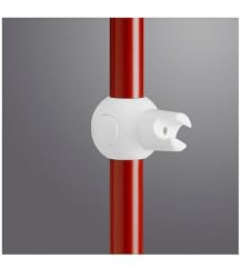 Support de douchette - coulissant blanc - Pellet ASC